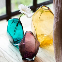 Creative Handmade Glass Vase Geometry Flowerpot Terrarium Hydroponic Systems Living Room Home Decoration
