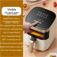 4.5L Air Electric fryer Household multifunctional intelligent oil-free smokeless electric air fryers Large capacity airfryers