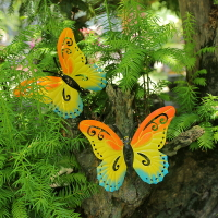 仿真蝴蝶裝飾墻壁掛件壁飾戶外教師走廊墻面吊飾空中樹上花園飾品