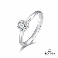 SOPHIA 蘇菲亞珠寶 - 費洛拉30分 F/VS2 18K金 鑽石戒指