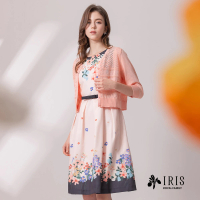 【IRIS 艾莉詩】精緻鏤空織紋純棉針織外套-2色(32803)