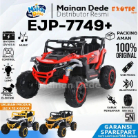EXOTIC Mainan Mobil Aki Anak Jeep EJP-7727 LITE Plastik & Besi 12V 4.5Ah MP3 Bluetooth Port USB Kaca