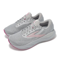 【BROOKS】慢跑鞋 Adrenaline GTS 24 2E 女鞋 超寬楦 灰粉 腎上腺素 回彈 緩衝 運動鞋(1204262E019)