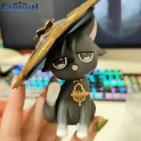 Genshin Impact Keqing Diluc Ragnvindr Wanderer Kuki Shinobu Kitten Form Figure Pvc Figurine Collectible Decoration Gift Toy
