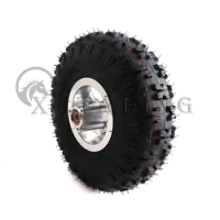 Motorcycle 11 inch Pneumatic Tyre Wheel 4.10-4 Tire &amp; inner tube With 4" hub For Gas Electric Scooter Pocket Dirt Bike ATV Quad