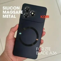 CASE FOR ZTE NUBIA BLADE A36 SLIM MATTE MACARON LIST MAGSAFE HITAM POLOS SOFTCASE SILICONE PREMIUM S