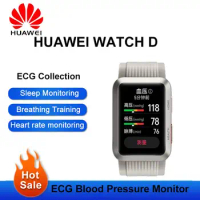 NEW Huawei WATCH D Wrist ECG Blood Pressure Collection Recorder Home Sleep Temperature Measurement Smart Sports Phone Watch