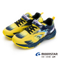 MOONSTAR 月星 童鞋炫技者雷電系列-2E寬楦競速鞋(黃)