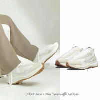 NIKE 耐吉 聯名款 Sacai x Nike Vaporwaffle Sail Gum 白生膠 奶油白 解構鞋 女尺 女鞋 DD1875-100