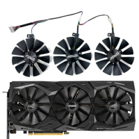 NEW 87mm T129215SH T129215SL 12V 0.30A Fan size For ASUS ROG-STRIX-RTX 2070-O8G-GAMING Graphic Card Cooling Fan