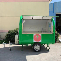 Chinese Catering Type Towable Truck Street Fast Food Trucks Mobile Food Trailer Breakfast Snack Ice Cream Shop