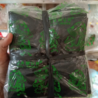 kantong plastik hitam kecil cap jamur - kantong kresek