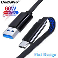 1M Flat USB Type C Cable for iPad Pro 2021/2020/2018/11/12.9 | iPad Air 4 2020 | iPad Mini 6 2021 | iPad 2021 USB-C 3A 60W Wire