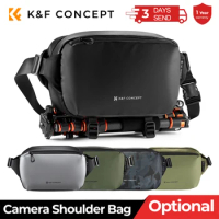 K&amp;F Concept 10L Camera Shoulder Bag for Digital Canon/Nikon/Sony/DJI Drone Lightweight Travel Photography Sling Bag Carry Pouchs