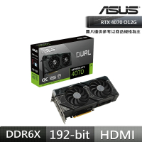 ASUS 華碩 Dual GeForce RTX 4070 OC 超頻版 12GB GDDR6X 顯示卡