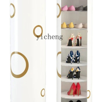 Xl Storage Shoe Cabinet Large Capacity Entrance Entrance High Vertical Rotating Shoe Rack round Light Luxury