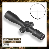 Discovery Compact Rifle Scope HT 4-16X40SF FFP Side Focus Optical Sight For .338 .223rem .177 .25 .22LR caliber With Turret lock