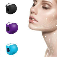 Jaw Exerciser Face Stress Ball Silica Gel Jawline Muscle Facial Toner Cheekbones Trainer Gym Fitness Exercise Equipment Lanyard