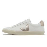 Veja 休閒鞋 Esplar Logo Leather 女鞋 白 香檳金 經典款 奶油底 法國小白鞋 百搭 EO0202490A