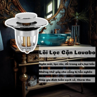 Lõi lọc cặn lavabo - cho nhà tắm, bồn rửa mặt, bồn tắm...