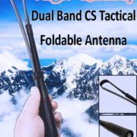 27MHz CS Tactical BNC CB Antenna Foldable Aerial with Gooseneck for Midland Cobra Uniden Anytone CB Handheld Walkie Talkie Radio
