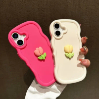 Sarung Telefon Berombak Tulip 3D, Baharu, Untuk Huawei P Smart Z Pro Plus 2021, 2019 Nova 13i, 12i,