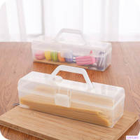 日式麵條蛋糕馬卡龍保鮮盒 掛面意粉密封罐水果塑料 收納盒廚房冰箱儲物盒