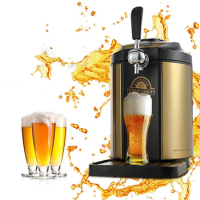 5L Keg Automatic Self-Brewing Beer Equipment Mini Semiconductor Cooling Draft Beer Dispenser Small Barbecue Draft Beer Machine
