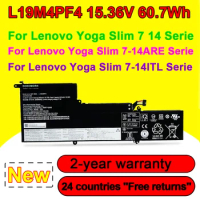 L19M4PF4 Laptop Battery For Lenovo Ideapad Yoga Slim 7-14IIL05 7-14ARE05 Series L19C4PF4 L19D4PF4 5B10W65273 15.36V 60.7Wh