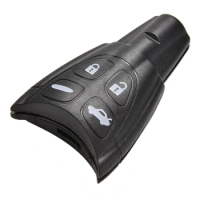 1PC 4 Button Smartkey Plus Pad Remote Key Shell Cases Fob Uncut Blade for SAAB 93 95 9-3 9-5 WF