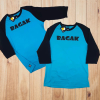 Karambia - BAGAK - Kaos Dewasa, Katun kaos, kata minang, kaos kata urang awak, kaos lengan 3/4, Baha