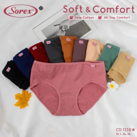 Sorex 1228 | Celana Dalam Wanita Basic Cutting Midi Soft & Comfort COD Wardanimalang