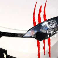 Pelekat Kereta Reflektif Monster Claw Marks Scratch Stripe Marks Headlight Decal
