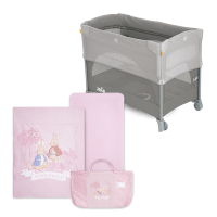 奇哥 Joie kubbie sleep 嬰兒床+悅讀比得兔床邊床三件式床組/床寢組 (被子、床包、提袋)
