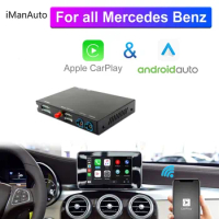 Wireless Carplay Android Auto Interface For Mercedes NTG5.0 W205 W176 W246 W166 W222 C GLC CLA GLA S 2015-2018 Car Play