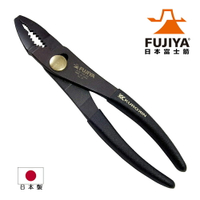 【FUJIYA日本富士箭】輕量鯉魚鉗 斜刃190mm(黑金) 210-190-BG