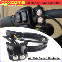Motorcycle Handle Bar Control 2 Button 3 Wire Air Ride Switch Controller For Harley Dyna V-Rod Sportster XL 883 1200 AERO AERO-A