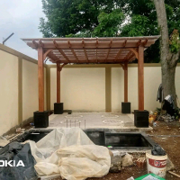 pergola minimalis untuk rumah, teras, carport dan taman