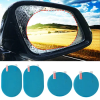 2 Pack Car Rainproof Film Rear View Mirror Waterproof Rainproof Anti-Fog Protective Film Car Sticker Accessories