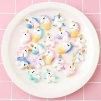 8pcs Slime Charms Crystal Mud Unicorn Pearl Ball Clay DIY Antistress Toy Slime Putty Decompression Children's Toy Gift