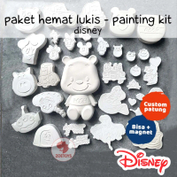 shukaku Paket Hemat Lukis Gypsum Painting Kit - Disney | Starter Kit Melukis Patung Activity