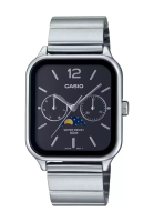 Casio Casio Leather Dress Moonphase Dial Watch (MTP-M305D-1A)