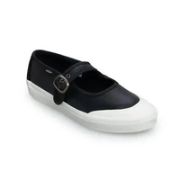 Vans Mary Jane Sepatu Wanita - Leather Black/White [VN000CRRBZW] 6 Black/White