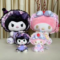 Sanrio Kuromi Mymelody Spring Bunny U-sa-ha-na Series Plush Stuffed Doll Little Devil Angel Large Throw Pillow Birthday Gift Toy