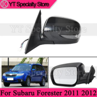 9Wire AUTO Part Folding Side Mirror For Subaru Forester 2011 2012 Car electrical Outside Rearview Mirror Heated LED turn signal