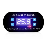XH-W1308 12V Thermostat Digital Display Temperature Controller Switch Cooling/Heating Control Adjustable Digital 0.1 Sensor