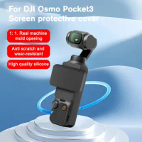 1pc For DJI Osmo Pocket 3 Silicone Screen Protector Lens Protective Cover Anti-drop Scratch-resistant Sports Camera Accesso I3T1