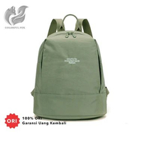 FOX 1260 Tas Ransel Wanita Backpack Wanita Remaja Tas Bahan Anti Air Light Green