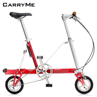 CarryMe SD 8吋充氣胎單速鋁合金折疊車-莓果紅