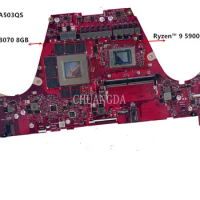 motherboard For ASUS ROG Zephyrus G15 GA503QM GA503QR GA503QS Laptop Motherboard Ryzen™ 9 5900HX RAM RTX3070 rd